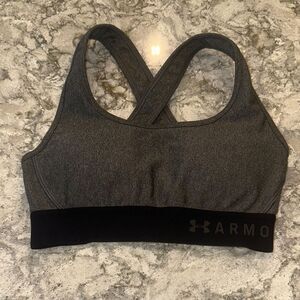🖤 Under Armour Crossback Sports Bra – Size XS (Gray/Black)